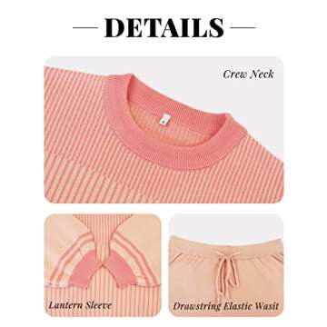 Faleave Women's 2 Piece Knitted Outfit for Spring