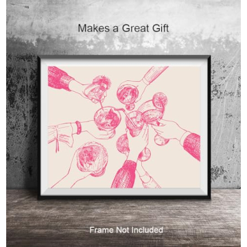 Trendy Cocktail Party Wall Art for Eclectic Decor