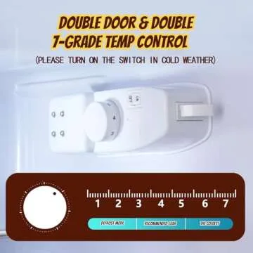 TACOOL 5.0 Cu.Ft Mini Fridge with Freezer - Ideal for Dorms and Offices