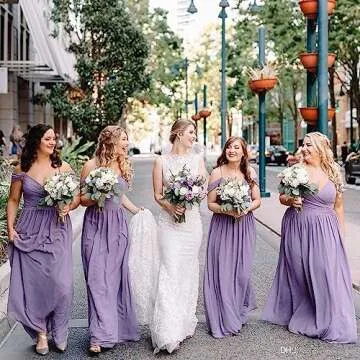 Miao Duo Chiffon Beach Wedding Dress for Women 2023