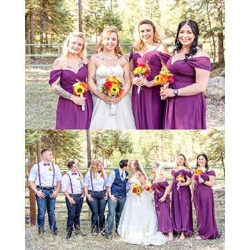 Miao Duo Chiffon Beach Wedding Dress for Women 2023