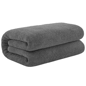 Cotton Paradise Oversized Bath Sheet, 100% Cotton 40x80 Clearance Bath Towel Sheet, Turkish Extra Large Bath Towel for Bathroom, Dark Gray Bathsheet