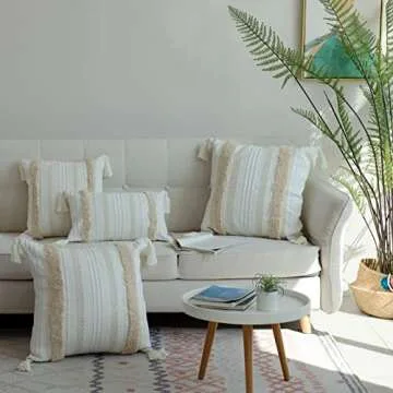 Elegant Boho Tufted Throw Pillow Cover for Chic Homes
