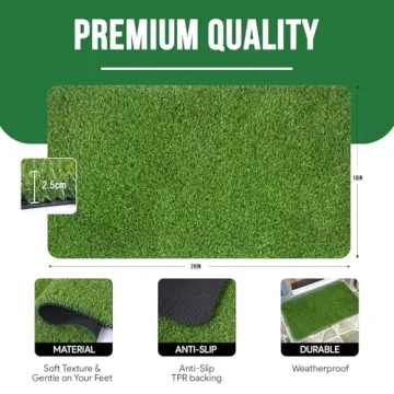 MAYSHINE Artificial Grass Door Mat Indoor/Outdoor Rug