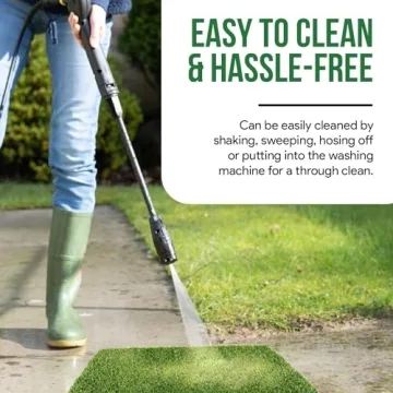 MAYSHINE Artificial Grass Door Mat Indoor/Outdoor Rug