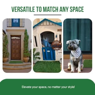MAYSHINE Artificial Grass Door Mat Indoor/Outdoor Rug