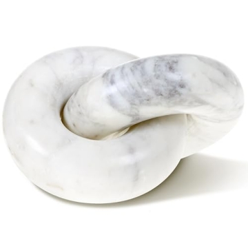 STRONA Marble Knot Decor - Exquisite 6" Hand-Carved Marble Knot for Stylish Home Accents