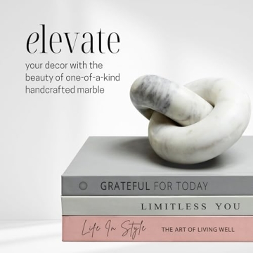 STRONA Marble Knot Decor - Elegant Hand-Carved Marble Accent