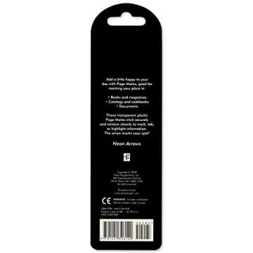 Neon Arrows Page Mates 200 Sticky Notes for Easy Organization