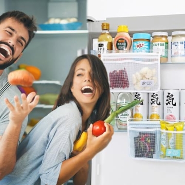 MOLANLY 4PCS Refrigerator Door Organizer Set, Fridge Hanging Mesh Bag for Kitchen , Household Sundries Sorting Bag, Only for Small Objects Containers