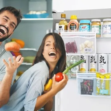 MOLANLY 4PCS Refrigerator Door Organizer Set, Fridge Hanging Mesh Bag for Kitchen , Household Sundries Sorting Bag, Only for Small Objects Containers