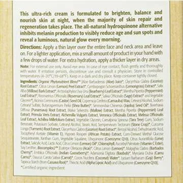 Eminence Bright Skin Overnight Correcting Cream, Multi, Reg, 2 Ounce