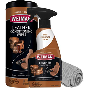 Weiman Leather Cleaner & Conditioner Care Kit - Ultimate Leather Restoration