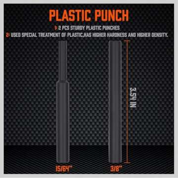 HORUSDY Punch Set Roll Pin Punch Set 22-Piece with Replaceable Face Hammer, Steel Pin Punch Set, Brass Punch Set Ideal for Maintenance