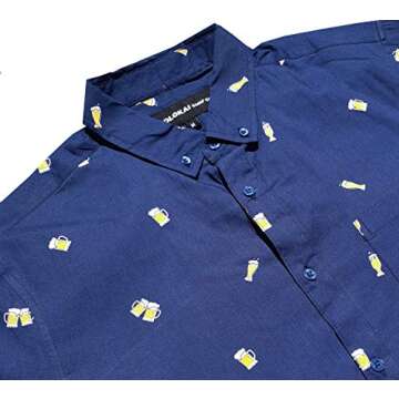 Molokai Surf Button Down Slim Fit Hawaiian Short Sleeve Shirts