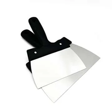 Coating Spatula for Chocolate Scraper Chocolate Thermostat Spatula Stainless Steel Dough Scraper 7.9inch (large 20cm)