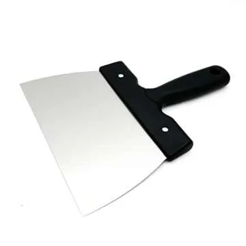 Coating Spatula for Chocolate Scraper Chocolate Thermostat Spatula Stainless Steel Dough Scraper 7.9inch (large 20cm)