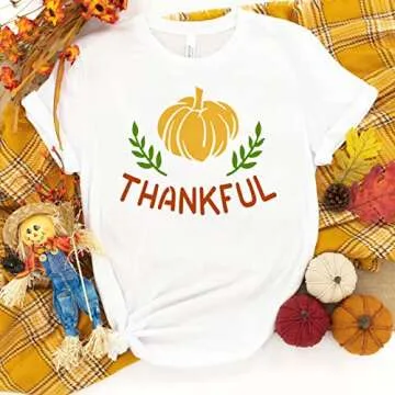 16 Pcs Fall Stencils for Painting on Wood, 5x5 Inch Reusable Fall Stencils for Thanksgiving Card DIY Crafts Home Decor