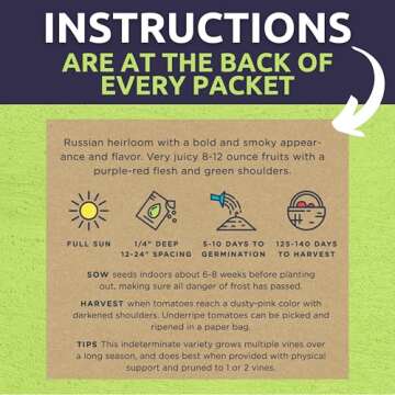 Organic Tomato Seeds - Heirloom Variety Pack - 2025 Season