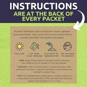 Organic Tomato Seeds - Heirloom Variety Pack - 2025 Season