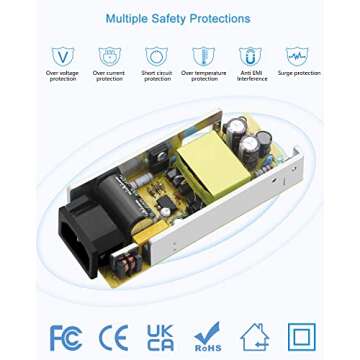 ALITOVE 5V 8A Power Supply for LED and Security Systems