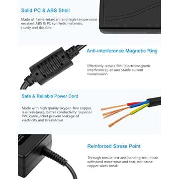 ALITOVE 5V 8A Power Supply for LED and Security Systems
