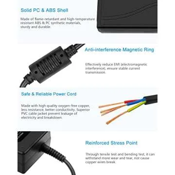 ALITOVE 5V 8A Power Supply for LED and Security Systems