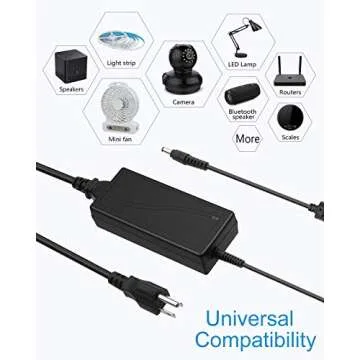 ALITOVE 5V 8A Power Supply for LED and Security Systems