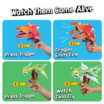 Smartivity Mech Beasts - DIY Dragon & Dinosaur for Kids Ages 6-12 Years I STEM Toy I Moving Mouth an...