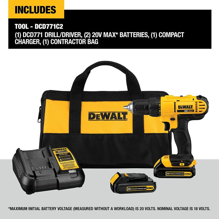 DEWALT 20V Max Cordless Drill/Driver Kit - Compact
