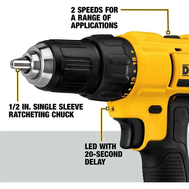 DEWALT 20V Max Cordless Drill/Driver Kit - Compact