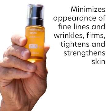 PCA SKIN Total Strength Anti Wrinkle Serum, Anti Aging Serum, Minimizes Fine Lines, Wrinkles, and Pores, 1.0 fl oz Pump