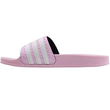 adidas Unisex-Child Adilette, Aero Pink/White/Aero Pink, 5