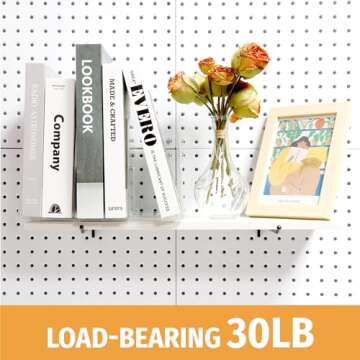 HUHOLE Black Heavy Duty Pegboard Hooks