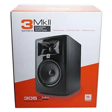 JBL 305P MkII Studio Monitor Bundle with Cables & Pads