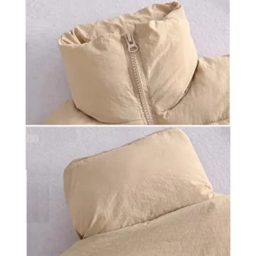 Stylish Shiyifa Cropped Puffer Vest for Women