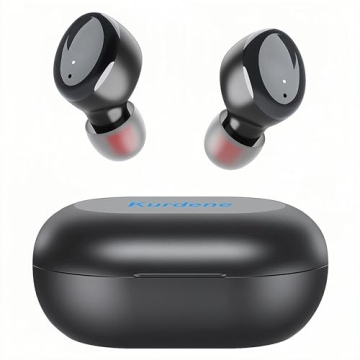kurdene Bluetooth Wireless Earbuds, S8 Deep Bass Sound 38H Playtime IPX8 Waterproof Earphones Call C...