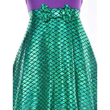 Princess Mermaid Dress for Toddlers with Accessories
