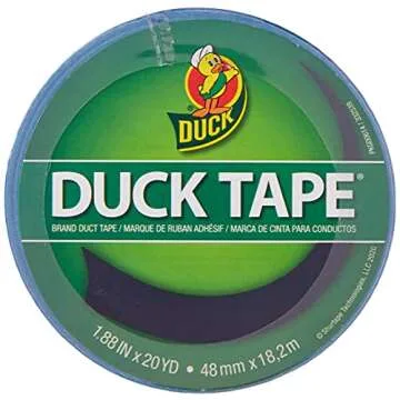 Duck Brand 1304959 Color Duct Tape, Single Roll, Blue