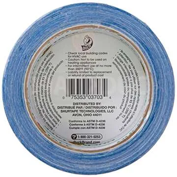 Duck Brand 1304959 Color Duct Tape, Single Roll, Blue