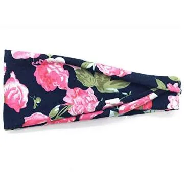 PLOVZ Women's Yoga Running Headbands Set of 6 - Stylish & Comfortable