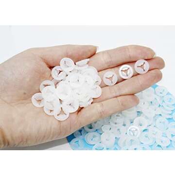 High-Quality ARTCXC 150Pcs Plastic Washers for Crafts