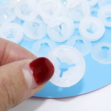 High-Quality ARTCXC 150Pcs Plastic Washers for Crafts