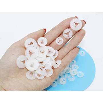 High-Quality ARTCXC 150Pcs Plastic Washers for Crafts
