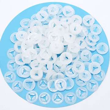 High-Quality ARTCXC 150Pcs Plastic Washers for Crafts