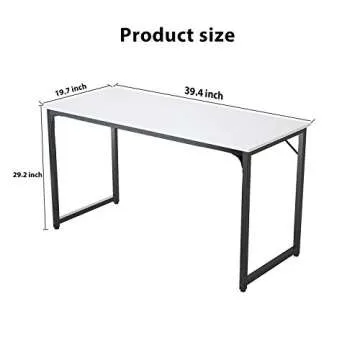 Foxemart White Computer Desk for Home Office Setup