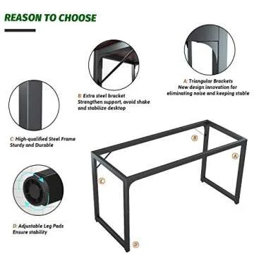 Foxemart White Computer Desk for Home Office Setup