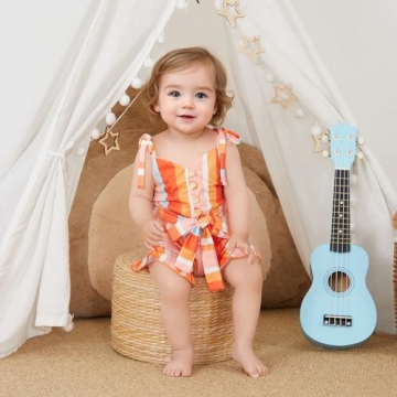 Rtnnsbbfcm Toddler Girl Romper Short Sleeveless Outfit