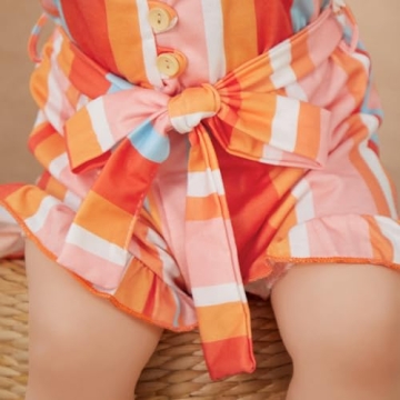 Rtnnsbbfcm Toddler Girl Romper Short Sleeveless Outfit