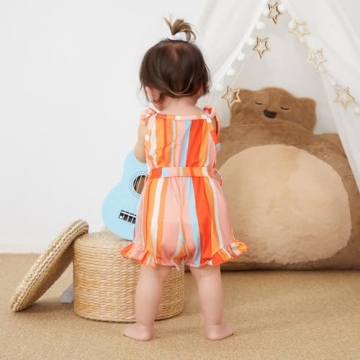 Rtnnsbbfcm Toddler Girl Romper Short Sleeveless Outfit